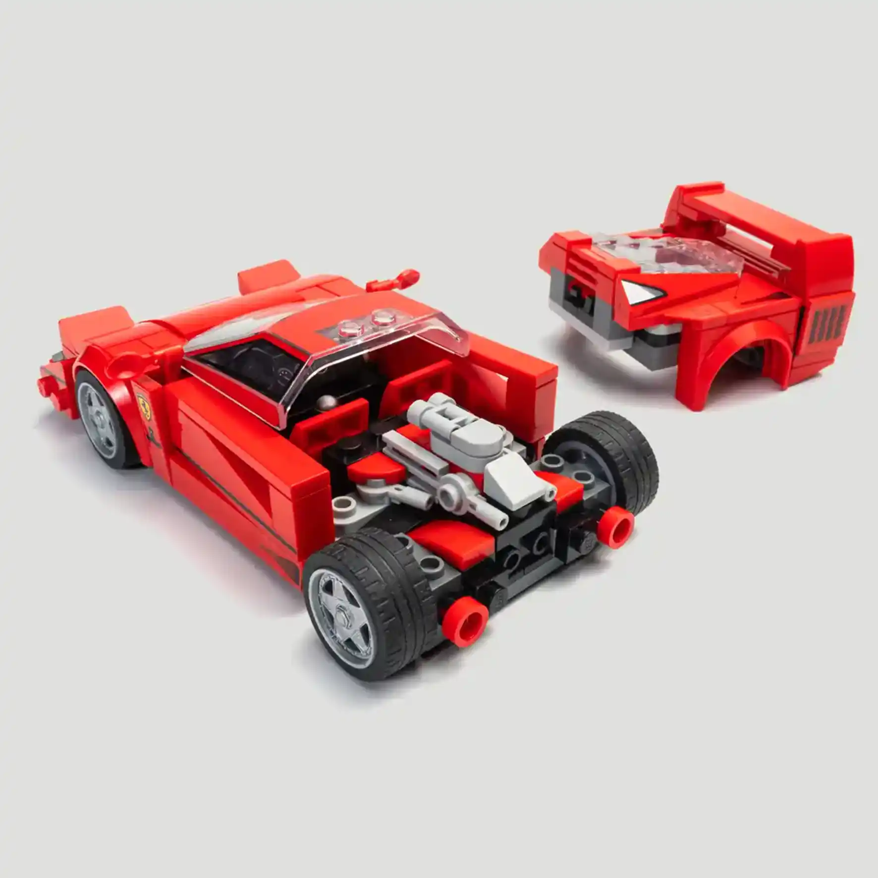 Kit piezas capó y motor Lego Ferrari F40