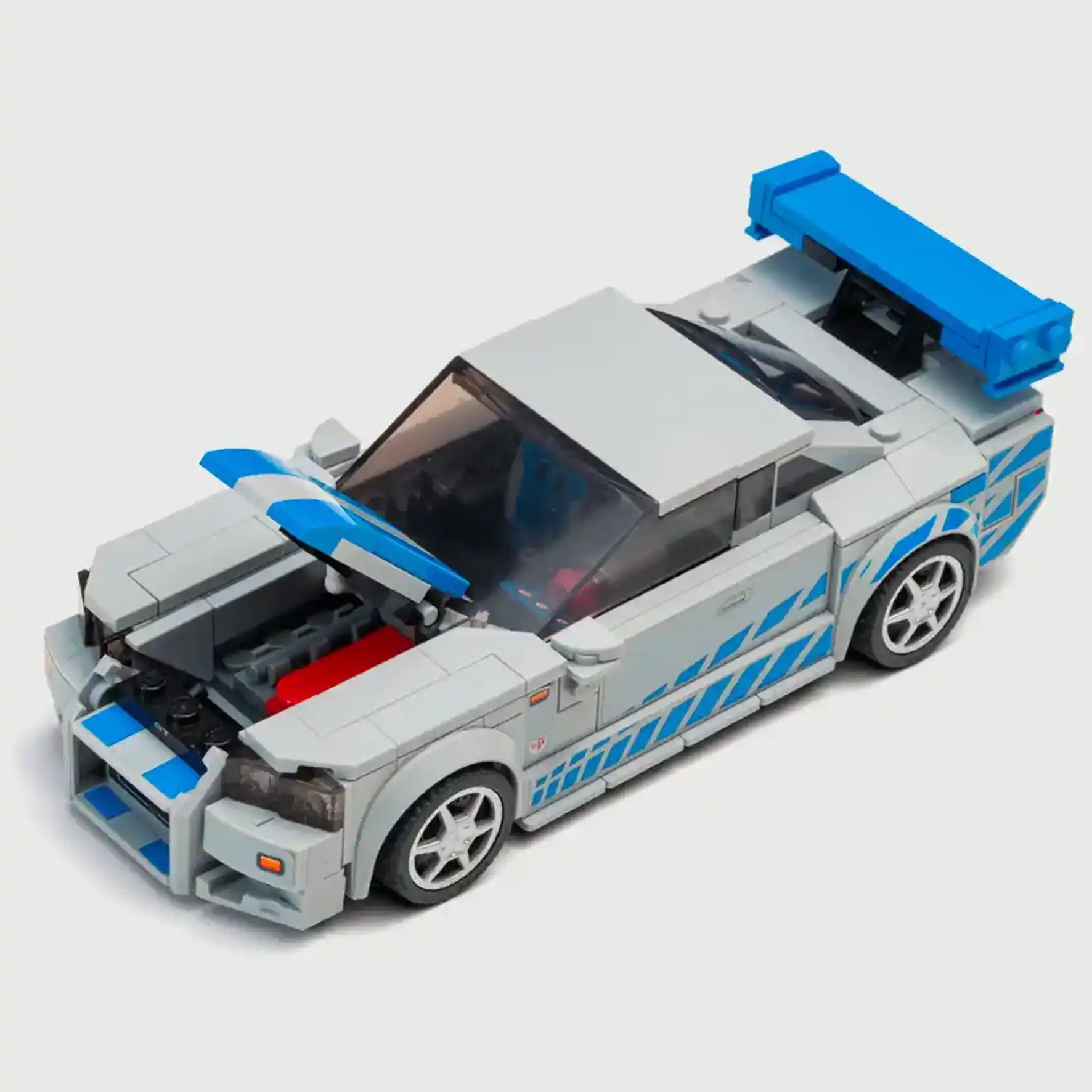 Kit piezas capó y motor Lego Nissan Skyline R34