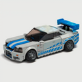 Kit piezas ruedas inclinadas Lego Nissan Skyline R34