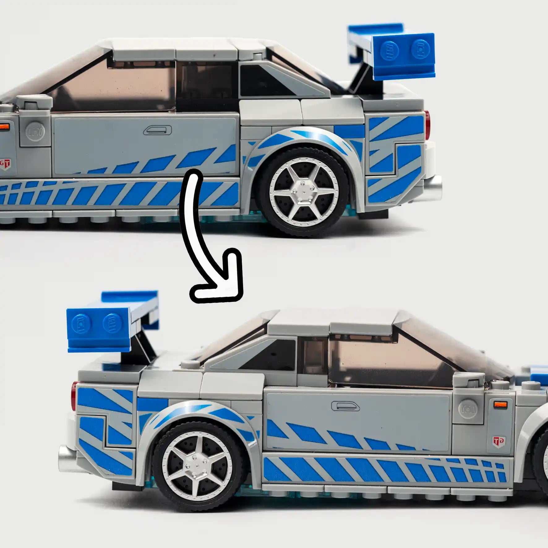 Kit piezas techo corto Lego Nissan Skyline R34