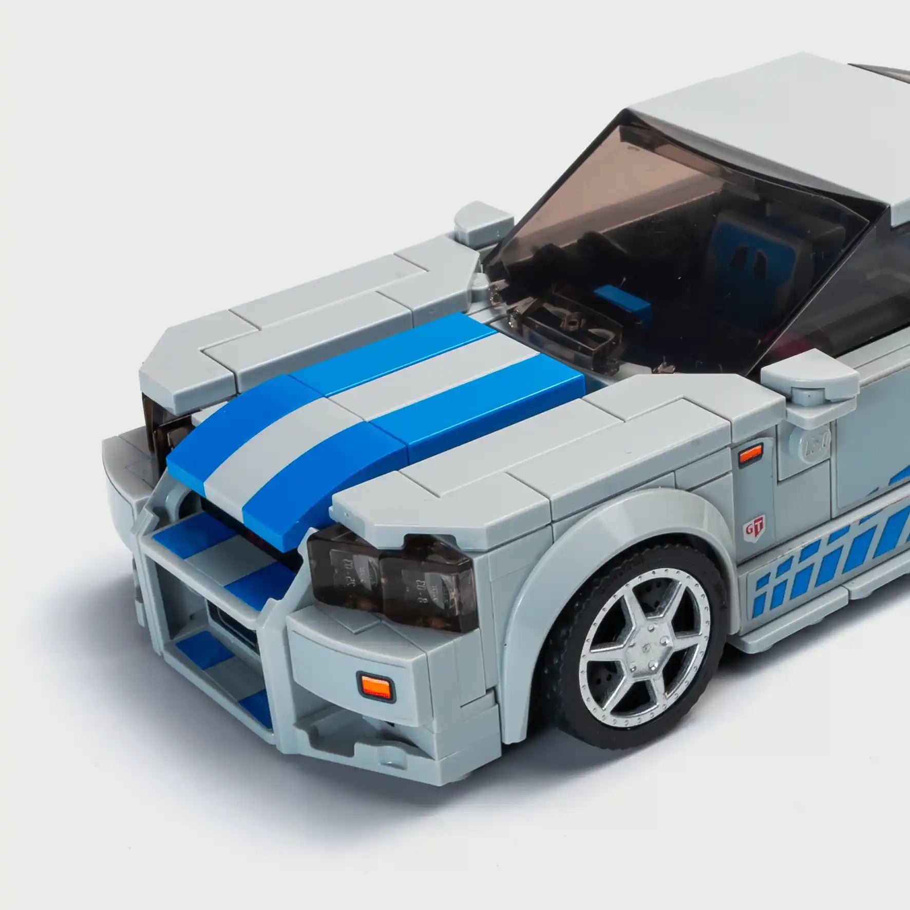 Kit piezas capó liso Lego Nissan Skyline R34
